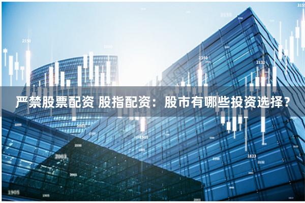 严禁股票配资 股指配资：股市有哪些投资选择？